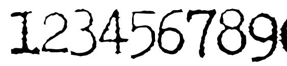 LetteraTrentadue Translit Font, Number Fonts