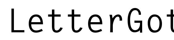 LetterGothic Bold Font