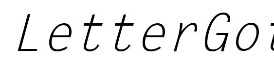 Шрифт LetterGothic Italic