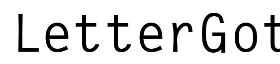 LetterGothic Medium Regular Font
