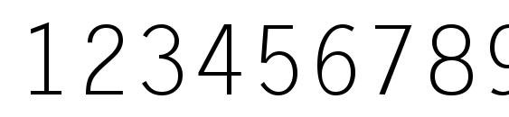 LetterGothic Regular Font, Number Fonts