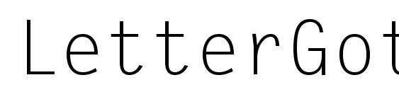 LetterGothic Regular Font