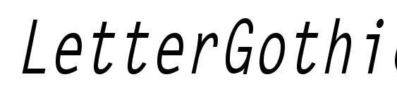 Шрифт LetterGothicCond Bold Italic