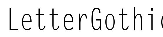 LetterGothicCond Regular Font