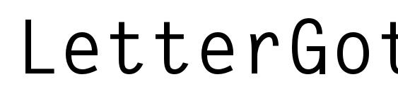 LetterGothicStd Bold Font