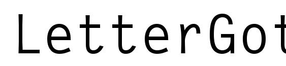 LetterGotLCYMed Font