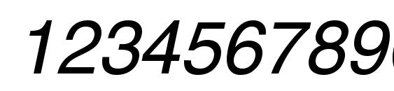 Letterica Italic Font, Number Fonts