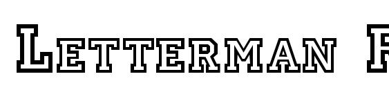 Letterman Regular font, free Letterman Regular font, preview Letterman Regular font