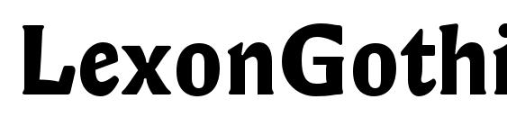 LexonGothic Bold font, free LexonGothic Bold font, preview LexonGothic Bold font