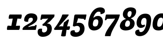 LexonGothic BoldItalic Font, Number Fonts