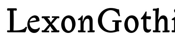 LexonGothic font, free LexonGothic font, preview LexonGothic font