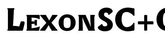 LexonSC+OSF Bold font, free LexonSC+OSF Bold font, preview LexonSC+OSF Bold font