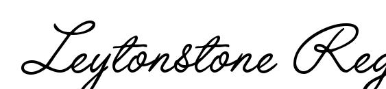 Leytonstone Regular DB Font