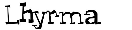 шрифт Lhyrma, бесплатный шрифт Lhyrma, предварительный просмотр шрифта Lhyrma