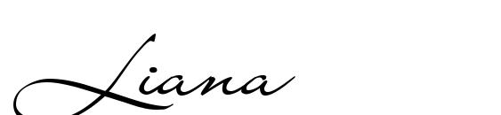 шрифт Liana, бесплатный шрифт Liana, предварительный просмотр шрифта Liana