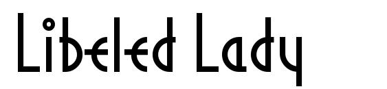 Libeled Lady font, free Libeled Lady font, preview Libeled Lady font