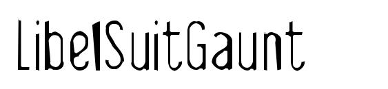 шрифт LibelSuitGaunt, бесплатный шрифт LibelSuitGaunt, предварительный просмотр шрифта LibelSuitGaunt