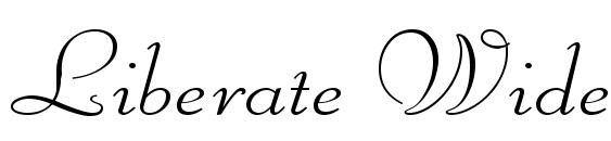 Liberate Wide Normal font, free Liberate Wide Normal font, preview Liberate Wide Normal font