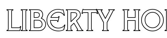 шрифт Liberty Hollow, бесплатный шрифт Liberty Hollow, предварительный просмотр шрифта Liberty Hollow