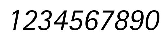 Libre Sans Serif SSi Italic Font, Number Fonts