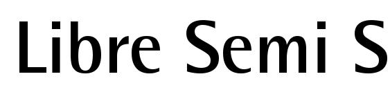 Libre Semi Sans SSi Bold Font