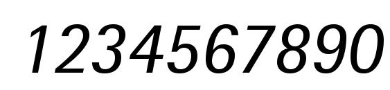 Libre Semi Sans SSi Italic Font, Number Fonts