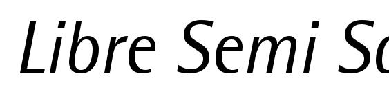 Libre Semi Sans SSi Italic font, free Libre Semi Sans SSi Italic font, preview Libre Semi Sans SSi Italic font