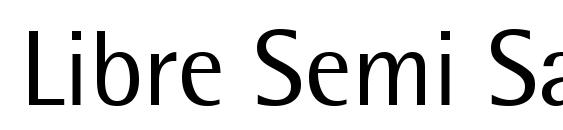 Шрифт Libre Semi Sans SSi