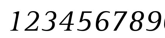 Libre Serif SSi Italic Font, Number Fonts