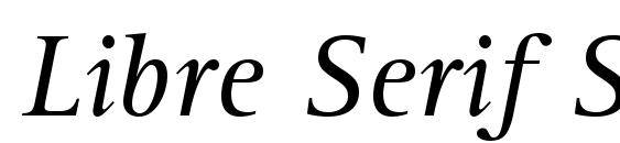 Libre Serif SSi Italic font, free Libre Serif SSi Italic font, preview Libre Serif SSi Italic font