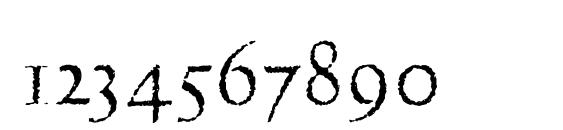 Шрифт Licinia aged, Шрифты для цифр и чисел