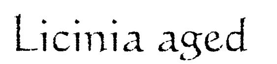 Licinia aged Font