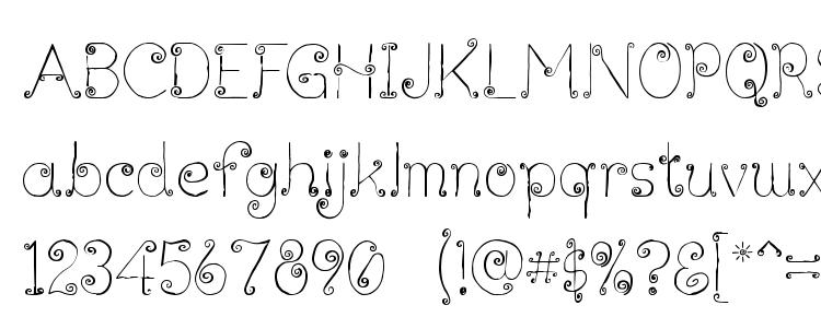 glyphs Lickcurl Petite font, сharacters Lickcurl Petite font, symbols Lickcurl Petite font, character map Lickcurl Petite font, preview Lickcurl Petite font, abc Lickcurl Petite font, Lickcurl Petite font