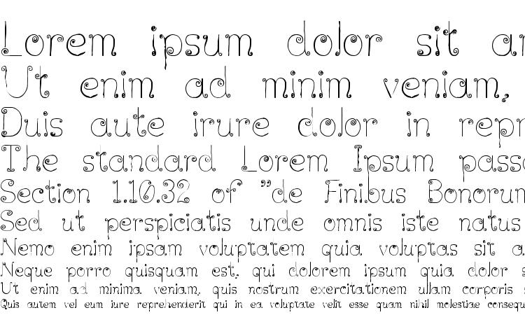 specimens Lickcurl Petite font, sample Lickcurl Petite font, an example of writing Lickcurl Petite font, review Lickcurl Petite font, preview Lickcurl Petite font, Lickcurl Petite font