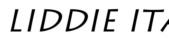 Liddie Italic font, free Liddie Italic font, preview Liddie Italic font