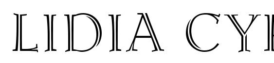 Lidia Cyr font, free Lidia Cyr font, preview Lidia Cyr font