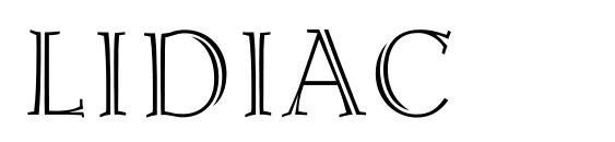 Lidiac font, free Lidiac font, preview Lidiac font