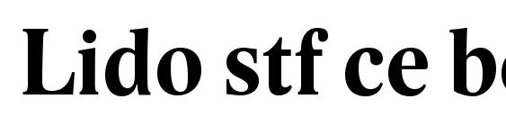 Lido stf ce bold font, free Lido stf ce bold font, preview Lido stf ce bold font