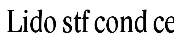 Lido stf cond ce font, free Lido stf cond ce font, preview Lido stf cond ce font