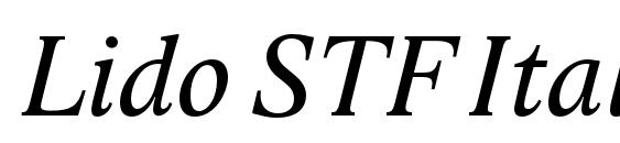 Lido STF Italic font, free Lido STF Italic font, preview Lido STF Italic font
