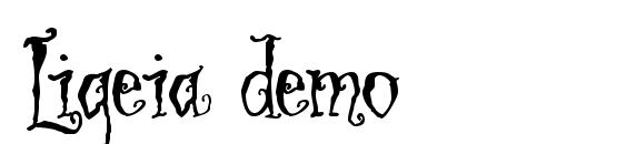 Ligeia demo font, free Ligeia demo font, preview Ligeia demo font