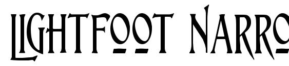 Lightfoot Narrow Extra condensed Regular Font