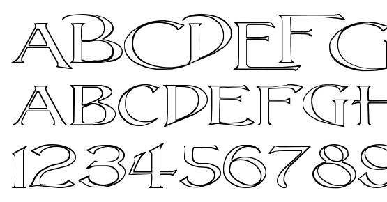 Lightfoot Outline Extra expanded Regular Font Download Free / LegionFonts