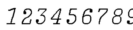 LightItalic Light Italic Font, Number Fonts