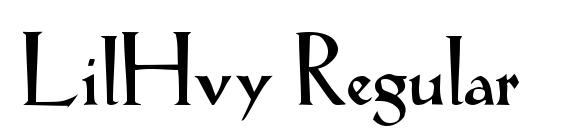 LilHvy Regular font, free LilHvy Regular font, preview LilHvy Regular font