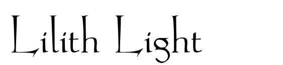 Lilith Light font, free Lilith Light font, preview Lilith Light font