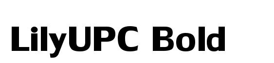 LilyUPC Bold font, free LilyUPC Bold font, preview LilyUPC Bold font