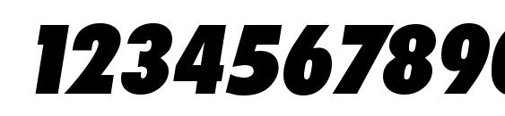 LimerickCdSerial Heavy Italic Font, Number Fonts