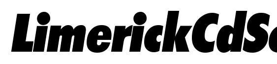 LimerickCdSerial Heavy Italic Font, All Fonts