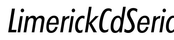 LimerickCdSerial Italic Font